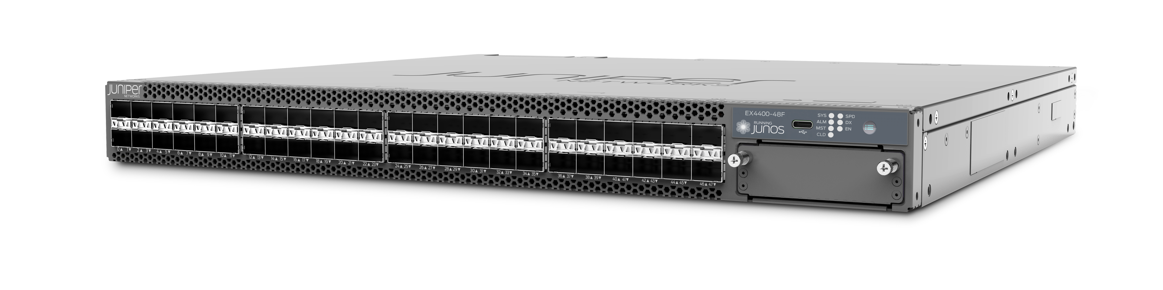 Juniper EX4400-48F left view Juniper EX4400-48F left view